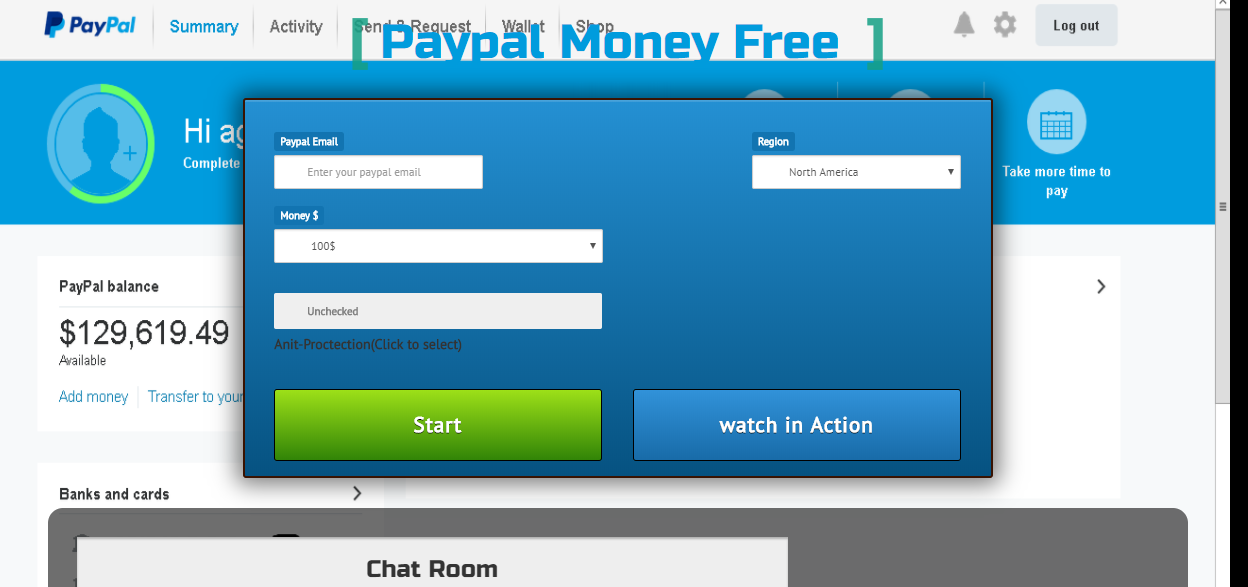 hack paypal money adder without human verification code